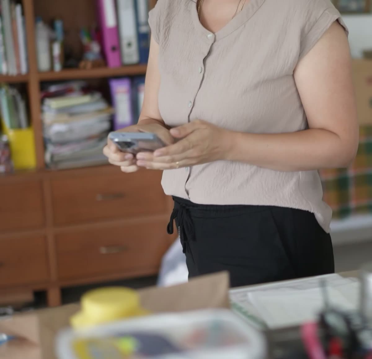 A resident requesting a pickup from their phone
